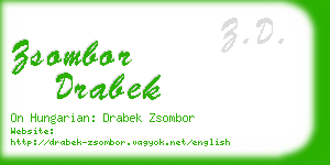 zsombor drabek business card